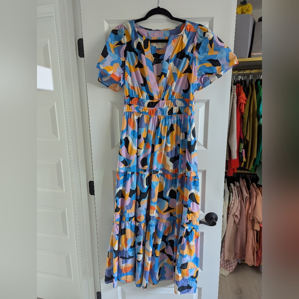 Anthropologie Multicolor Patterned Garment